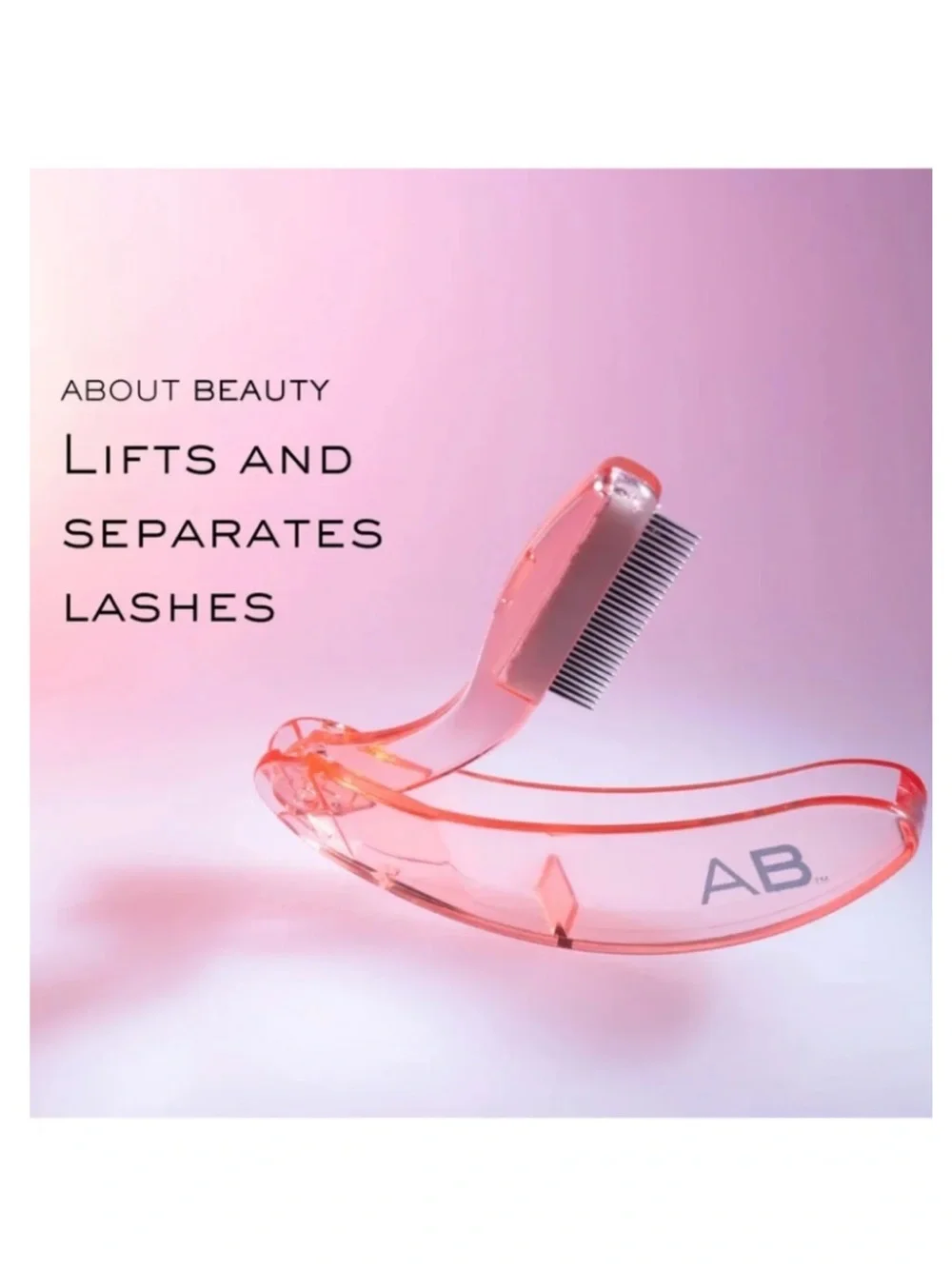 NEW About Beauty Lash Lover Folding Eyelash Comb, 2-count